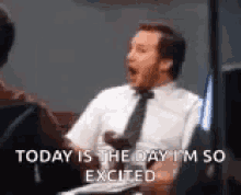 Excited Today Is The Day GIF - Excited Today Is The Day Chris Pratt GIFs