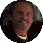 Jack Nicholson Creepy Smile Sticker