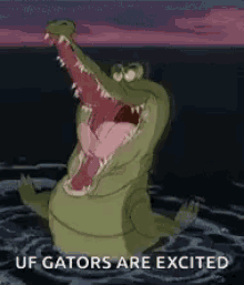 happy alligator