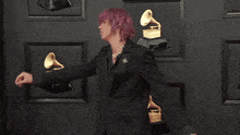The Kid Laroi 2022 Grammys GIF