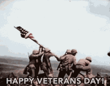 Happy Veterans Day GIF - Veterans Day Remembrance Flag GIFs