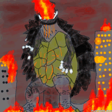 gamera fire destroy
