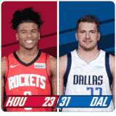 Houston Rockets (23) Vs. Dallas Mavericks (31) First-second Period Break GIF - Nba Basketball Nba 2021 GIFs