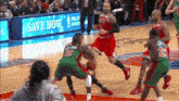 a basketball player with the number 20 on his back