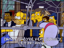 Getting Away Simpsons GIF - Getting Away Simpsons So Long GIFs