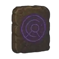 a purple circle with a circle in the middle of it