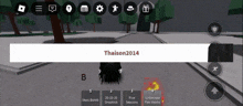 a screen shot of a video game with the name thaison2014