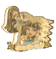 a picture of cleo de stef from monster high is displayed