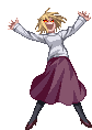 Red Arcueid Melty Blood Sticker - Red Arcueid Melty Blood Hahaha Stickers