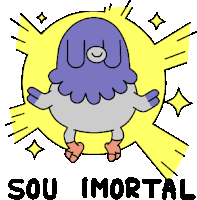 Holy Pigeon Says I'M Immortal In Portuguese Sticker