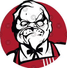 kfc mad angry logo icon