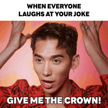 When Everyone Laughs At Your Joke Give Me The Crown Plastique Tiara GIF