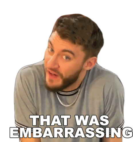 That Was Embarrassing Casey Frey Sticker - That Was Embarrassing Casey Frey That Was Awful Stickers