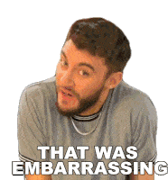 That Was Embarrassing Casey Frey Sticker - That Was Embarrassing Casey Frey That Was Awful Stickers