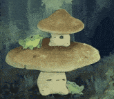 Mushroom Frog GIF - Mushroom Frog Rain GIFs