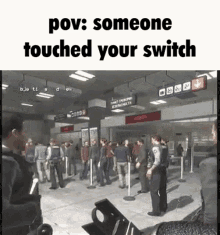 Pov Pov Someone Touched GIF - Pov Pov Someone Touched Switch GIFs