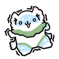 a cartoon drawing of a hamster with a tongue out