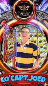 a picture of a man with the name co'capt.joed
