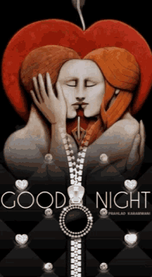 Good Night Heart GIF - Good Night Heart Diamonds GIFs
