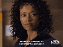 Don'T Be Sorry Better To Ask Forgiveness Than Permission Michelle Mackey GIF - Don'T Be Sorry Better To Ask Forgiveness Than Permission Michelle Mackey Ncis Sydney GIFs