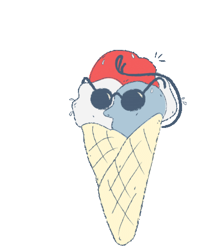 Forindet Ice Cream Sticker - Forindet Ice Cream Summer Stickers