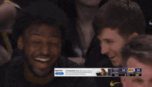 a spectrum ad is displayed on the screen of a basketball player