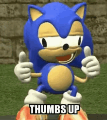 Sonic Thumbs Up GIF - Sonic Thumbs Up Good GIFs