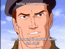 Gi Joe Knowing Is Half The Battle GIF
