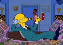 The Simpsons Mr Burns GIF - The Simpsons Mr Burns Slacker GIFs