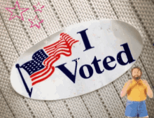 Vote Sticker Funny GIF - Vote Sticker Funny I Voted GIFs