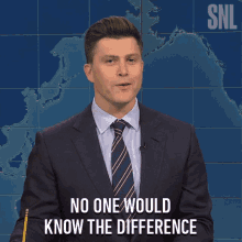 No One Would Know The Difference Colin Jost GIF - No One Would Know The Difference Colin Jost Saturday Night Live GIFs