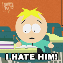 I Hate Him Butters Stotch GIF - I Hate Him Butters Stotch South Park GIFs