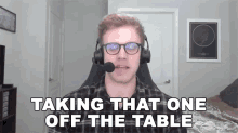 Taking That One Off The Table David Olson GIF - Taking That One Off The Table David Olson Dolson GIFs