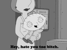 Bitch GIF - Stewie Griffin Family Guy Hate You Bitch GIFs