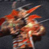 a blurry picture of a person with the letters aga on the bottom