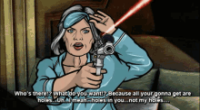 Archer Malory Archer GIF - Archer Malory Archer Whos There GIFs