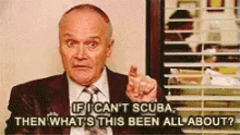 the office scuba whats this all about