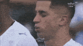 a close up of a man 's face with the words mbc on the bottom right