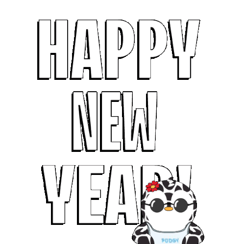 Happy New Year 2024 Penguin Sticker - Happy New Year 2024 New Year 2024 New Year Stickers