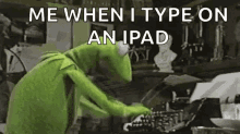 Kermit Typing GIF - Kermit Typing Frog GIFs