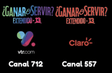Ganar O Servir Extendido Logo 2024 Vtr Canal 712 Y Claro Canal 557 GIF