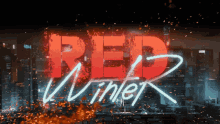 Red Winter Cyberpunk GIF