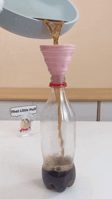 Pouring A Drink That Little Puff GIF - Pouring A Drink That Little Puff Filling A Plastic Bottle GIFs
