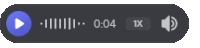 a button with a play button and a volume button