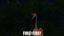 Madagascar Melman GIF - Madagascar Melman Fire Fire GIFs