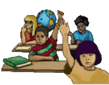 Back To School Raise Your Hand GIF