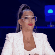 Frown Michelle Visage GIF - Frown Michelle Visage Queen Of The Universe GIFs