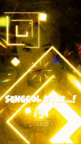 a picture of a woman with the words senggol donk