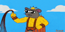 a cartoon drawing of three mice with the name $ lemmi on the bottom left