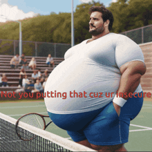 Fat Guy Insecure GIF